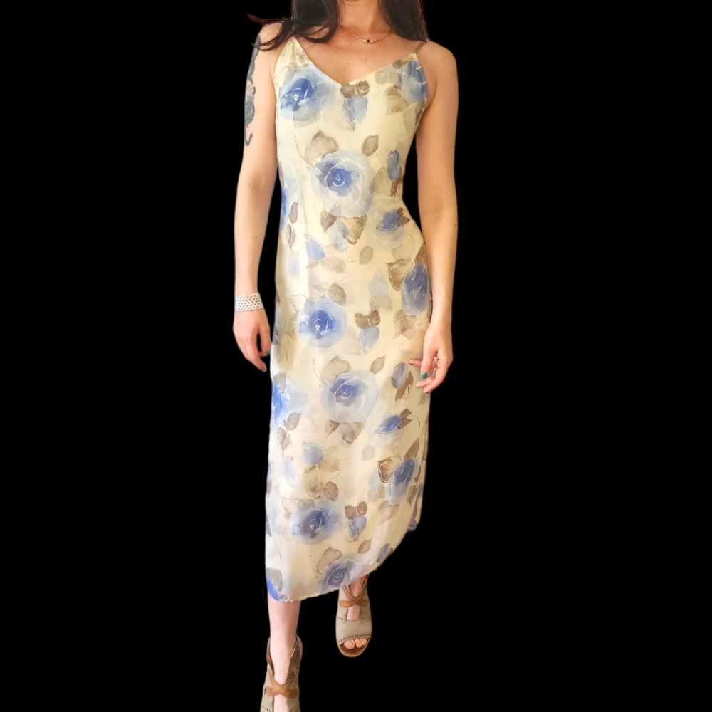 🌼90s Floral Day Drss